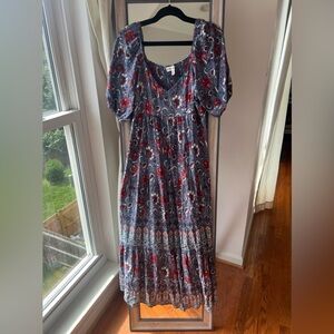 Knox Rose Floral Maxi Dress Size: XL, EUC